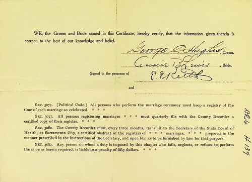 Click to see DR 6 H-139 of Marriage Certificates (DR 6 H)