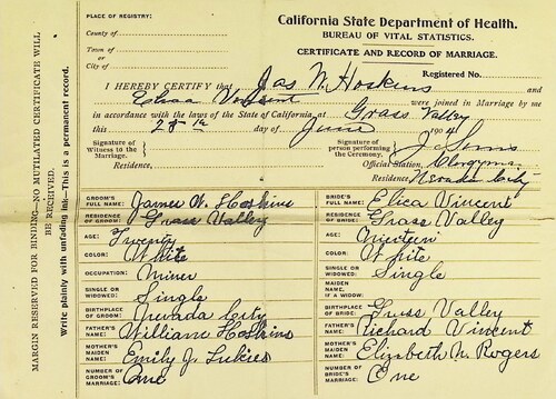 Click to see DR 6 H-140 of Marriage Certificates (DR 6 H)