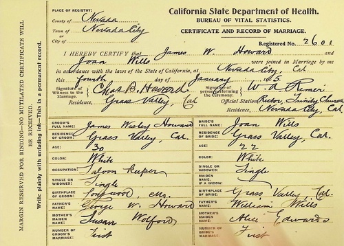 Click to see DR 6 H-146 of Marriage Certificates (DR 6 H)
