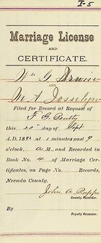 Click to see DR 6 I-5 of Marriage Certificates (DR 6 I)