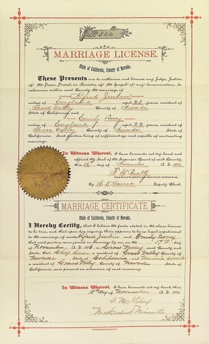 Click to see DR 6 J-8 of Marriage Certificates (DR 6 J)