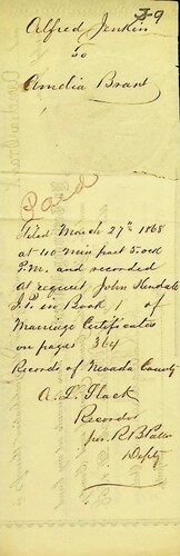 Click to see DR 6 J-9 of Marriage Certificates (DR 6 J)