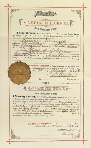 Click to see DR 6 J-12 of Marriage Certificates (DR 6 J)