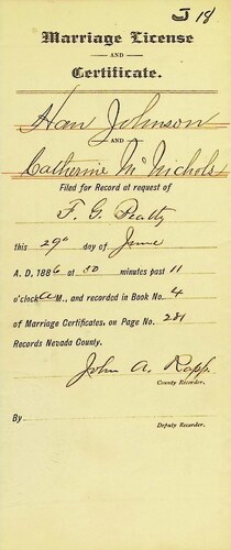 Click to see DR 6 J-18 of Marriage Certificates (DR 6 J)