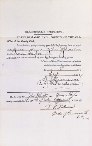 Click to see DR 6 J-25 of Marriage Certificates (DR 6 J)