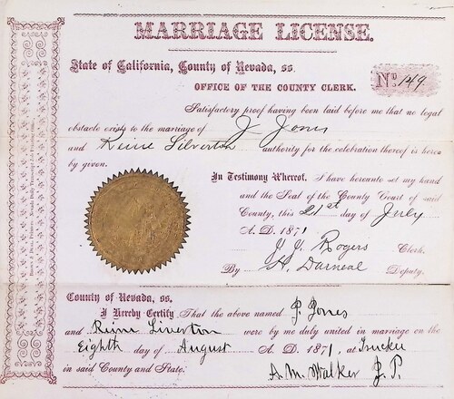 Click to see DR 6 J-30 of Marriage Certificates (DR 6 J)