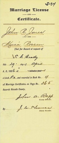 Click to see DR 6 J-34 of Marriage Certificates (DR 6 J)