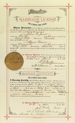 Click to see DR 6 J-34 of Marriage Certificates (DR 6 J)