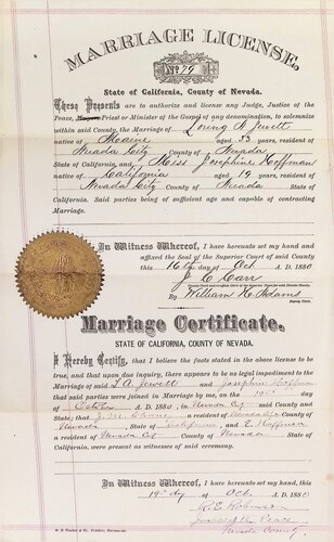 Click to see DR 6 J-41 of Marriage Certificates (DR 6 J)