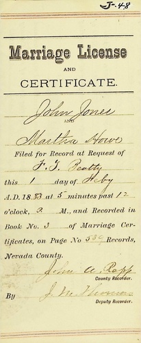 Click to see DR 6 J-48 of Marriage Certificates (DR 6 J)
