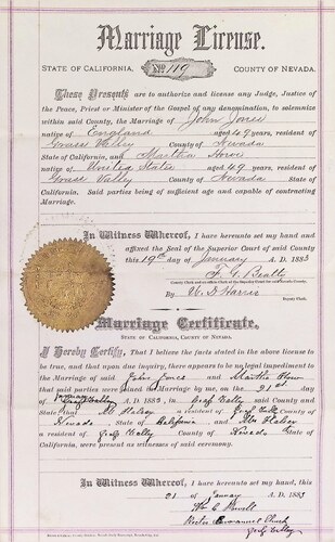 Click to see DR 6 J-48 of Marriage Certificates (DR 6 J)