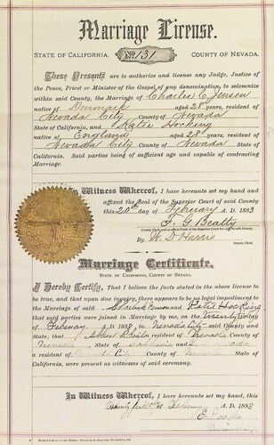 Click to see DR 6 J-49 of Marriage Certificates (DR 6 J)