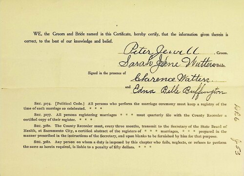 Click to see DR 6 J-53 of Marriage Certificates (DR 6 J)