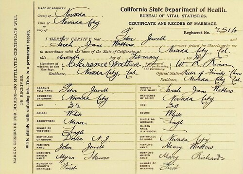 Click to see DR 6 J-53 of Marriage Certificates (DR 6 J)