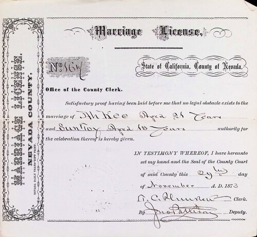 Click to see DR 6 K-2 of Marriage Certificates (DR 6 K)
