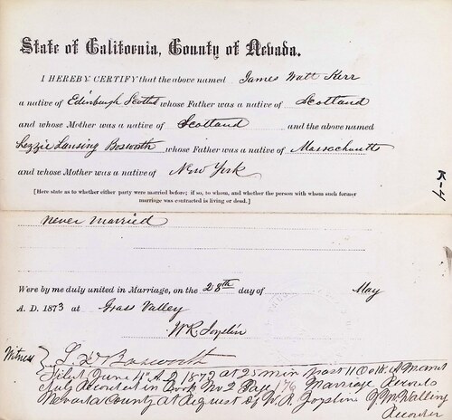 Click to see DR 6 K-4 of Marriage Certificates (DR 6 K)