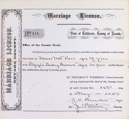 Click to see DR 6 K-4 of Marriage Certificates (DR 6 K)