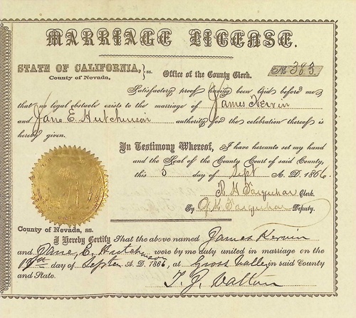 Click to see DR 6 K-5 of Marriage Certificates (DR 6 K)
