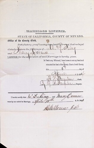 Click to see DR 6 K-11 of Marriage Certificates (DR 6 K)