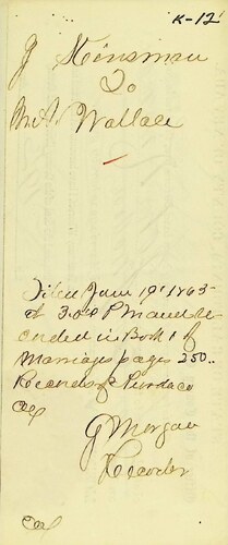 Click to see DR 6 K-12 of Marriage Certificates (DR 6 K)
