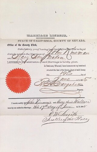 Click to see DR 6 K-12 of Marriage Certificates (DR 6 K)