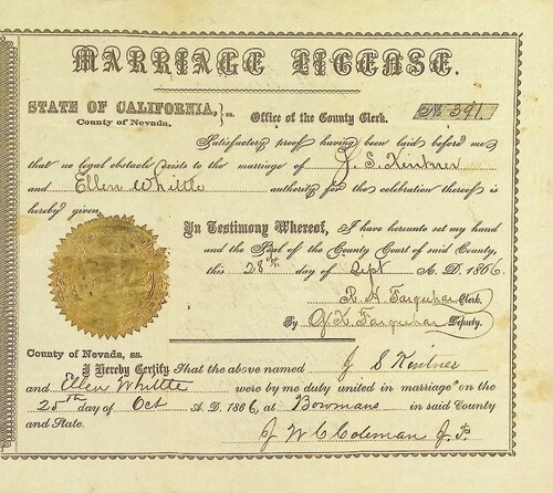 Click to see DR 6 K-13 of Marriage Certificates (DR 6 K)