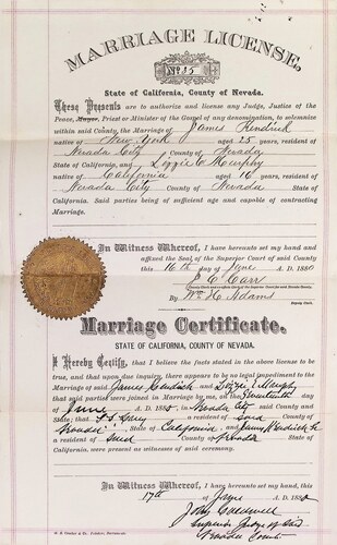 Click to see DR 6 K-30 of Marriage Certificates (DR 6 K)