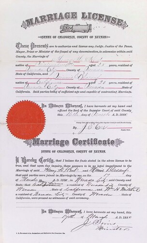 Click to see DR 6 K-32 of Marriage Certificates (DR 6 K)
