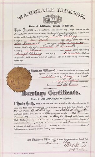 Click to see DR 6 K-34 of Marriage Certificates (DR 6 K)