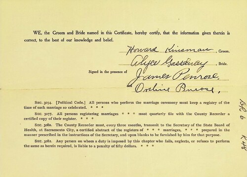 Click to see DR 6 K-48 of Marriage Certificates (DR 6 K)