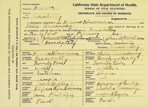 Click to see DR 6 K-48 of Marriage Certificates (DR 6 K)