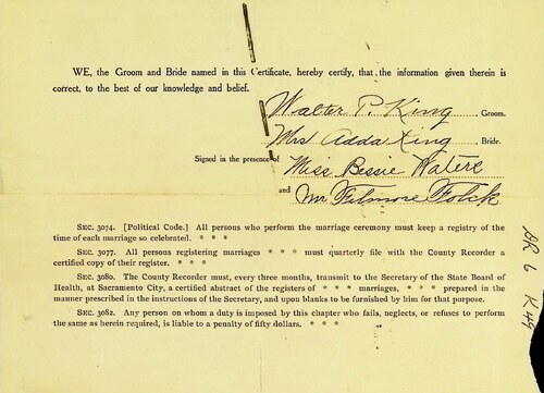 Click to see DR 6 K-49 of Marriage Certificates (DR 6 K)