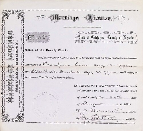 Click to see DR 6 L-5 of Marriage Certificates (DR 6 L)