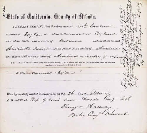 Click to see DR 6 L-12 of Marriage Certificates (DR 6 L)