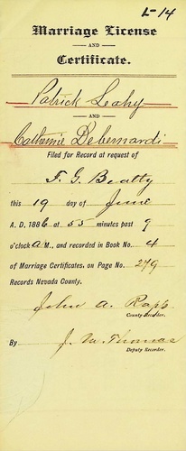 Click to see DR 6 L-14 of Marriage Certificates (DR 6 L)