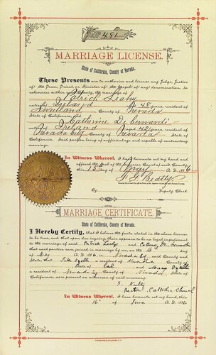 Click to see DR 6 L-14 of Marriage Certificates (DR 6 L)