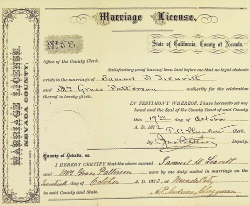 Click to see DR 6 L-15 of Marriage Certificates (DR 6 L)