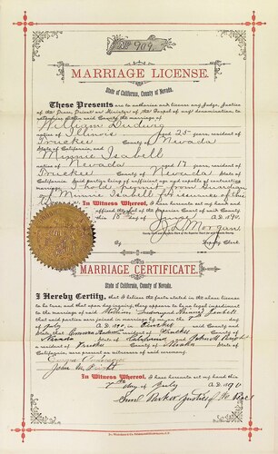 Click to see DR 6 L-32 of Marriage Certificates (DR 6 L)