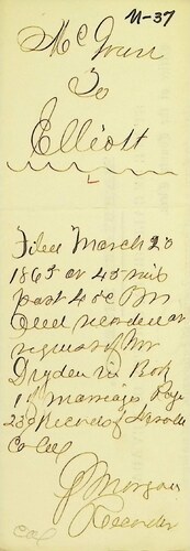 Click to see DR 6 M-37 of Marriage Certificates (DR 6 M)