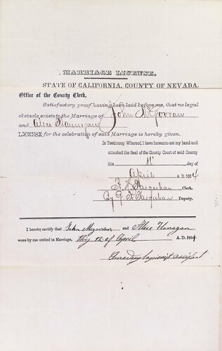 Click to see DR 6 M-38 of Marriage Certificates (DR 6 M)