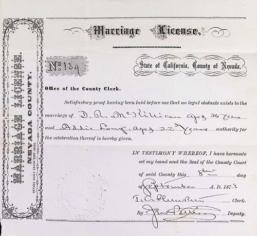 Click to see DR 6 M-42 of Marriage Certificates (DR 6 M)