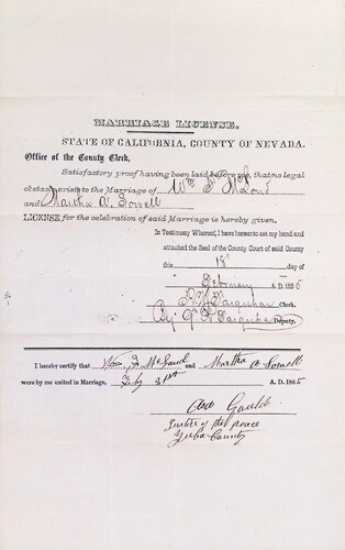 Click to see DR 6 M-44 of Marriage Certificates (DR 6 M)