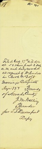 Click to see DR 6 M-45 of Marriage Certificates (DR 6 M)