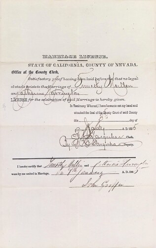 Click to see DR 6 M-51 of Marriage Certificates (DR 6 M)