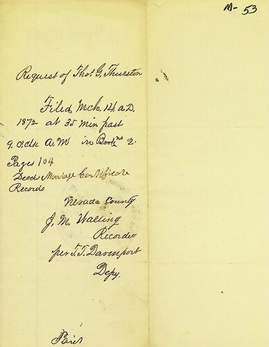 Click to see DR 6 M-53 of Marriage Certificates (DR 6 M)