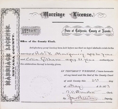 Click to see DR 6 M-60 of Marriage Certificates (DR 6 M)