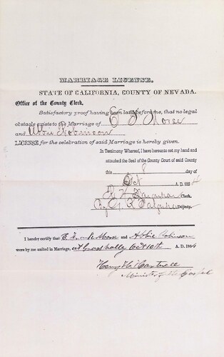 Click to see DR 6 M-71 of Marriage Certificates (DR 6 M)