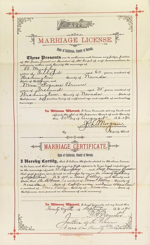Click to see DR 6 M-80 of Marriage Certificates (DR 6 M)