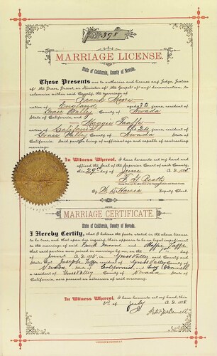 Click to see DR 6 M-85 of Marriage Certificates (DR 6 M)