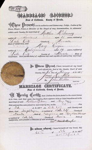 Click to see DR 6 M-97 of Marriage Certificates (DR 6 M)